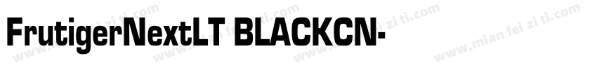 FrutigerNextLT BLACKCN字体转换